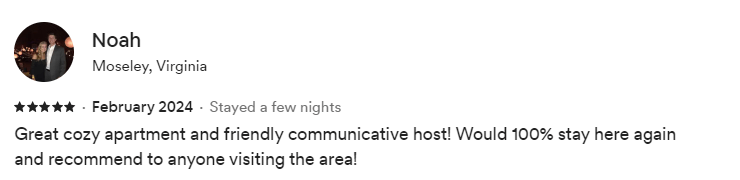 Blake airbnb reviews